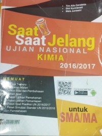 Saat-Saat Jelang Ujian Nasional Kimia untuk SMA/MA 2016/2017